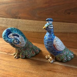 Peacock Salt and pepper shakers